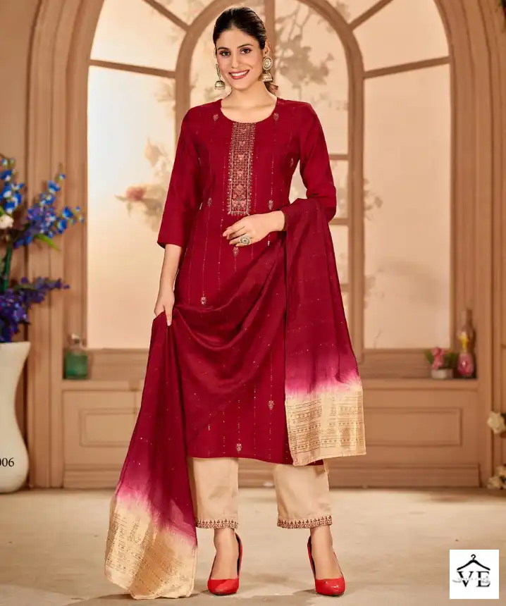 VE Kizaa Silk 3 Premium Silk Wholesale Readymade Suits Catalog — Wholesale Salwar Suits, MPA wholesale from Surat — view 1