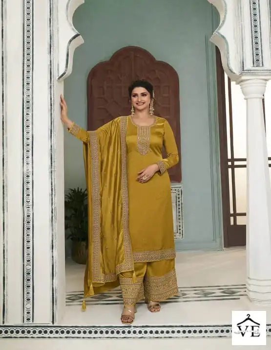 Vinay Fashion Kuleesh Shaheen 6 Silk Georgette Wholesale Designer Salwar Suit Catalog — Wholesale Salwar Suits, MPA wholesale from Surat - Gallery Image 2