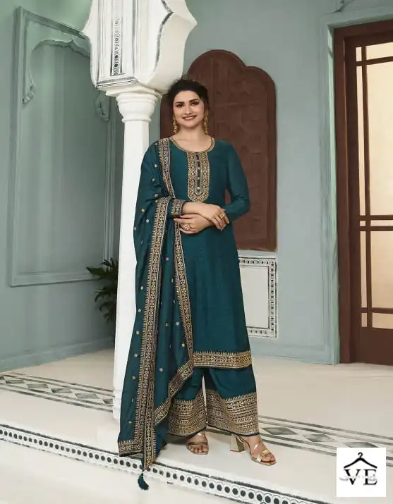 Vinay Fashion Kuleesh Shaheen 6 Silk Georgette Wholesale Designer Salwar Suit Catalog — Wholesale Salwar Suits, MPA wholesale from Surat - Gallery Image 4
