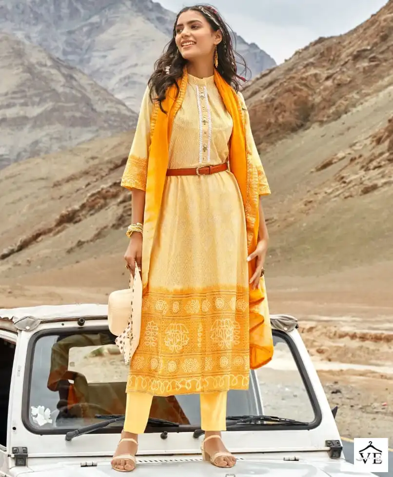 Wanna Kesari Pure Rayon Printed Wholesale Readymade Salwar Suit Catalog — Wholesale Salwar Suits, MPA wholesale from Surat — view 1