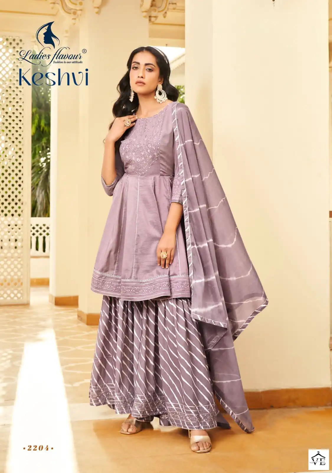 Ladies Flavour Keshvi Heavy Chinon Silk Wholesale Readymade Suits Catalog — Wholesale Salwar Suits, MPA wholesale from Surat — view 3