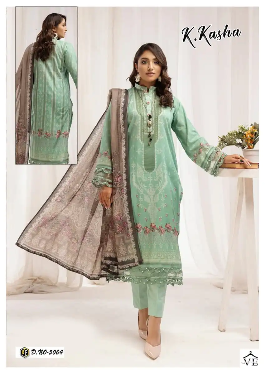 Keval K Kasha Vol 5 Pure Heavy Cotton Wholesale Pakistani Readymade Salwar Suit Catalog — Wholesale Salwar Suits, Keval Fab wholesale from Surat - Gallery Image 2