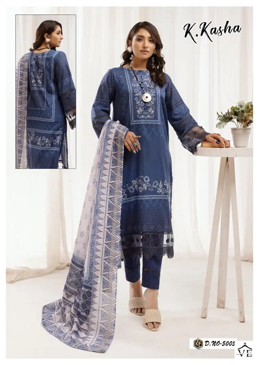 Keval K Kasha Vol 5 Pure Heavy Cotton Wholesale Pakistani Readymade Salwar Suit Catalog — Wholesale Salwar Suits, Keval Fab wholesale from Surat - Gallery Image 7