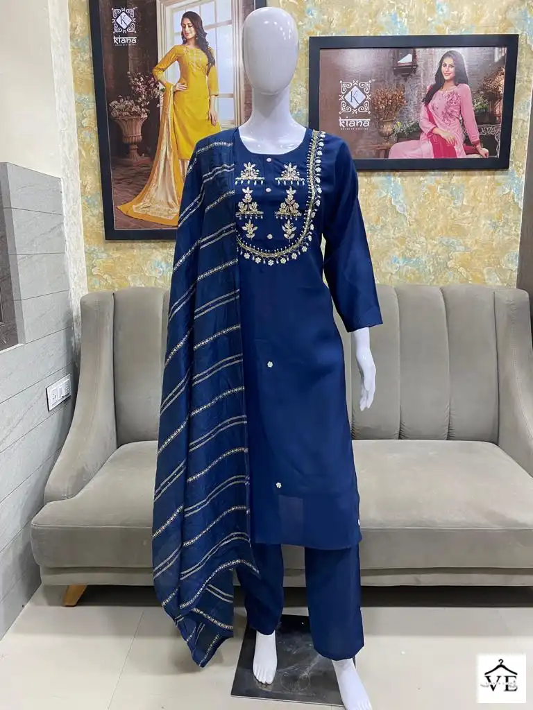 Kiana Non Catalog Roman Silk Wholesale Readymade Suits Catalog — Wholesale Salwar Suits, MPA wholesale from Surat - Gallery Image 4