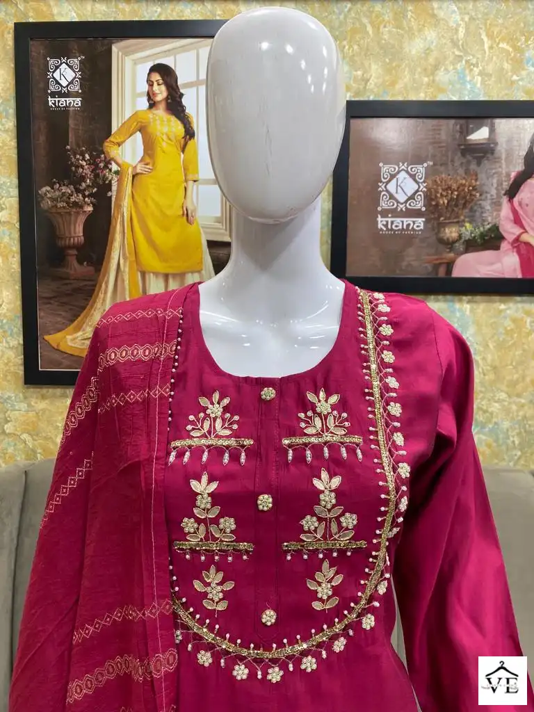 Kiana Non Catalog Roman Silk Wholesale Readymade Suits Catalog — Wholesale Salwar Suits, MPA wholesale from Surat - Gallery Image 8