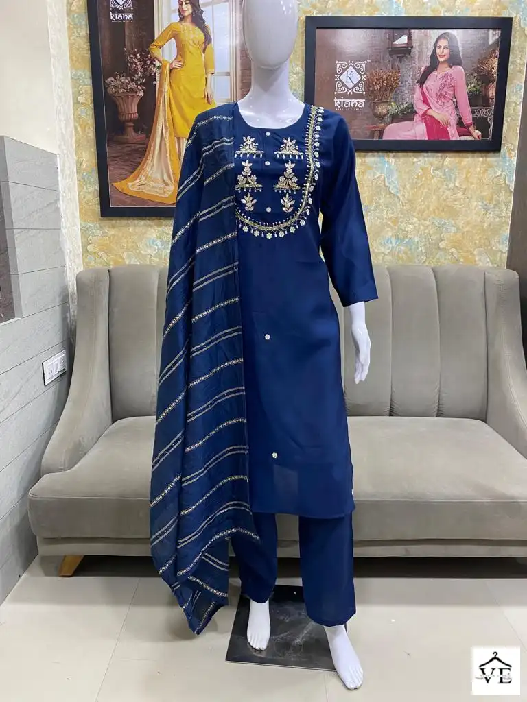 Kiana Non Catalog Roman Silk Wholesale Readymade Suits Catalog — Wholesale Salwar Suits, MPA wholesale from Surat — view 1