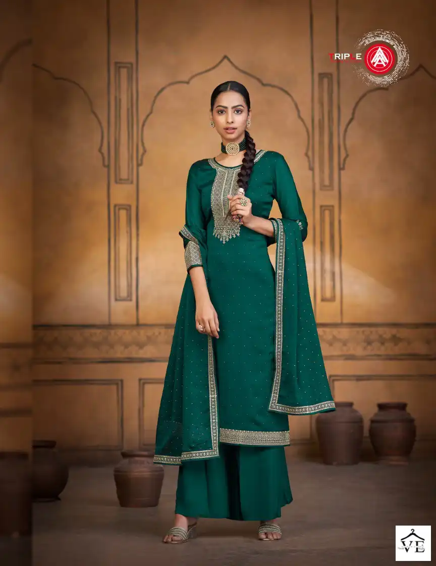 Vardan Ethnic Lakeer Pure Rangoli Silk Wholesale Designer Salwar Suit Catalog — Wholesale Salwar Suits, MPA wholesale from Surat - Gallery Image 2