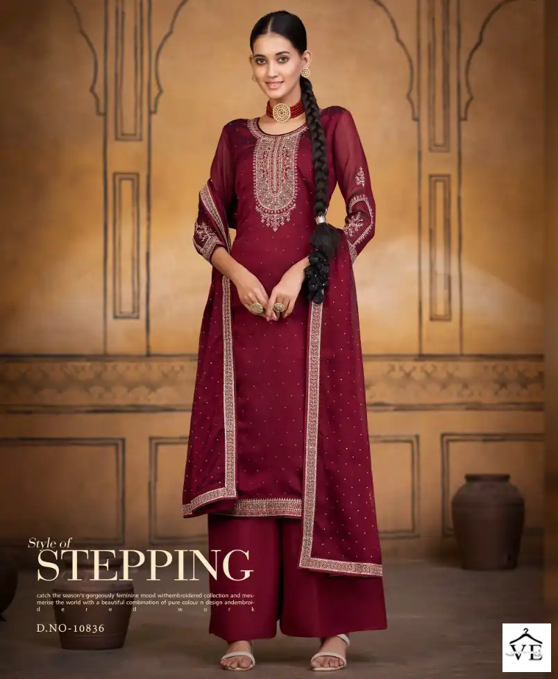 Vardan Ethnic Lakeer Pure Rangoli Silk Wholesale Designer Salwar Suit Catalog — Wholesale Salwar Suits, MPA wholesale from Surat — view 1