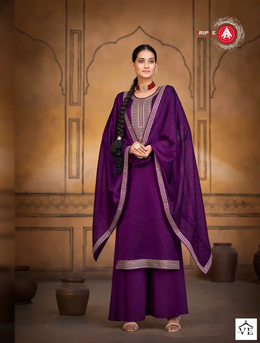 Vardan Ethnic Lakeer Pure Rangoli Silk Wholesale Designer Salwar Suit Catalog — Wholesale Salwar Suits, MPA wholesale from Surat - Gallery Image 3