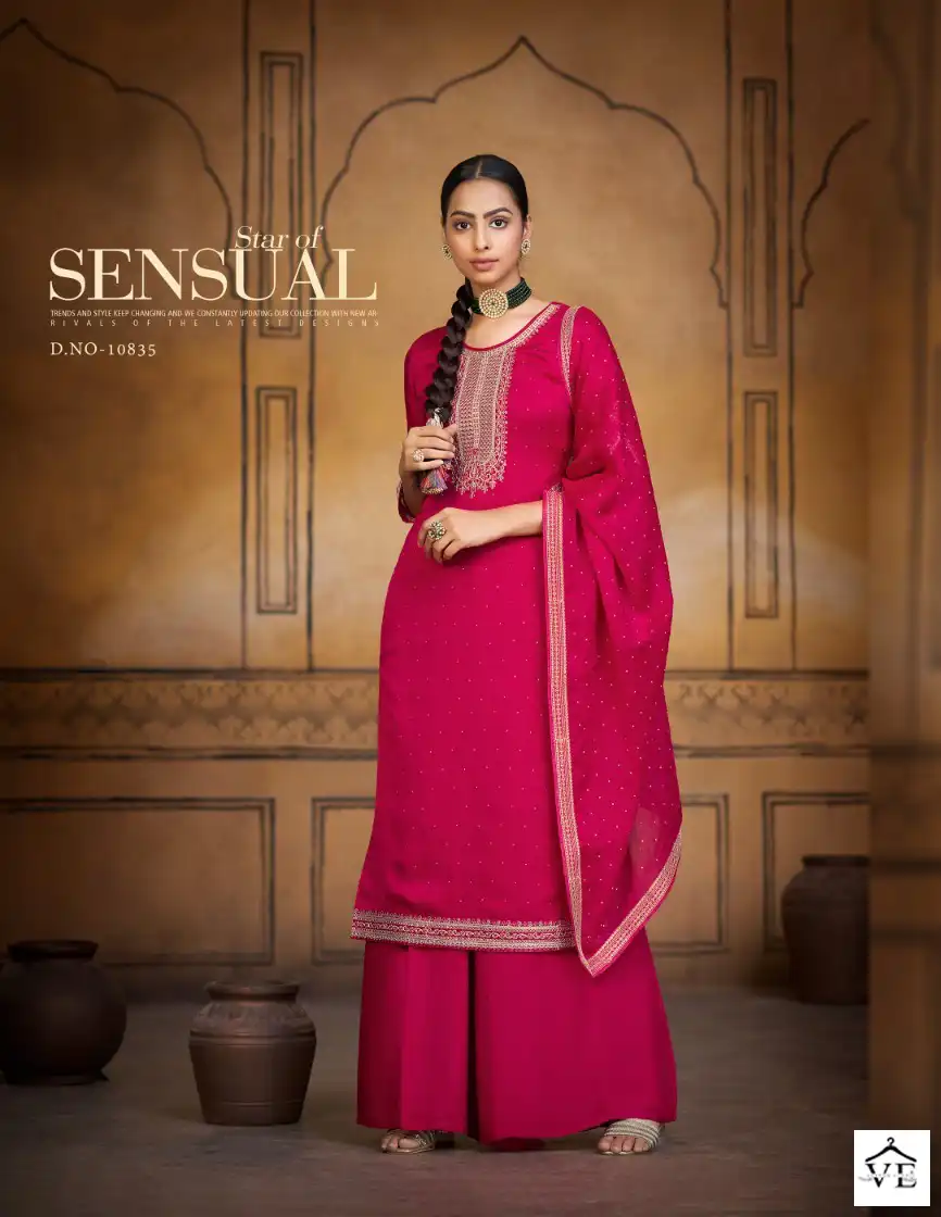 Vardan Ethnic Lakeer Pure Rangoli Silk Wholesale Designer Salwar Suit Catalog — Wholesale Salwar Suits, MPA wholesale from Surat - Gallery Image 4