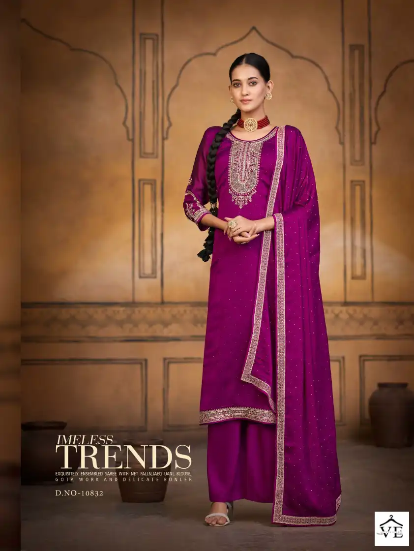 Vardan Ethnic Lakeer Pure Rangoli Silk Wholesale Designer Salwar Suit Catalog — Wholesale Salwar Suits, MPA wholesale from Surat - Gallery Image 5