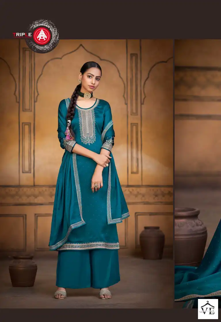 Vardan Ethnic Lakeer Pure Rangoli Silk Wholesale Designer Salwar Suit Catalog — Wholesale Salwar Suits, MPA wholesale from Surat - Gallery Image 6