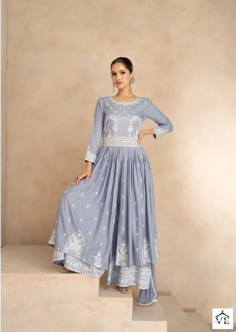 Vamika Lakhnavi Vol-6 Heavy Rayon Wholesale Readymade Suit Catalog — Wholesale Salwar Suits, MPA wholesale from Surat - Gallery Image 5