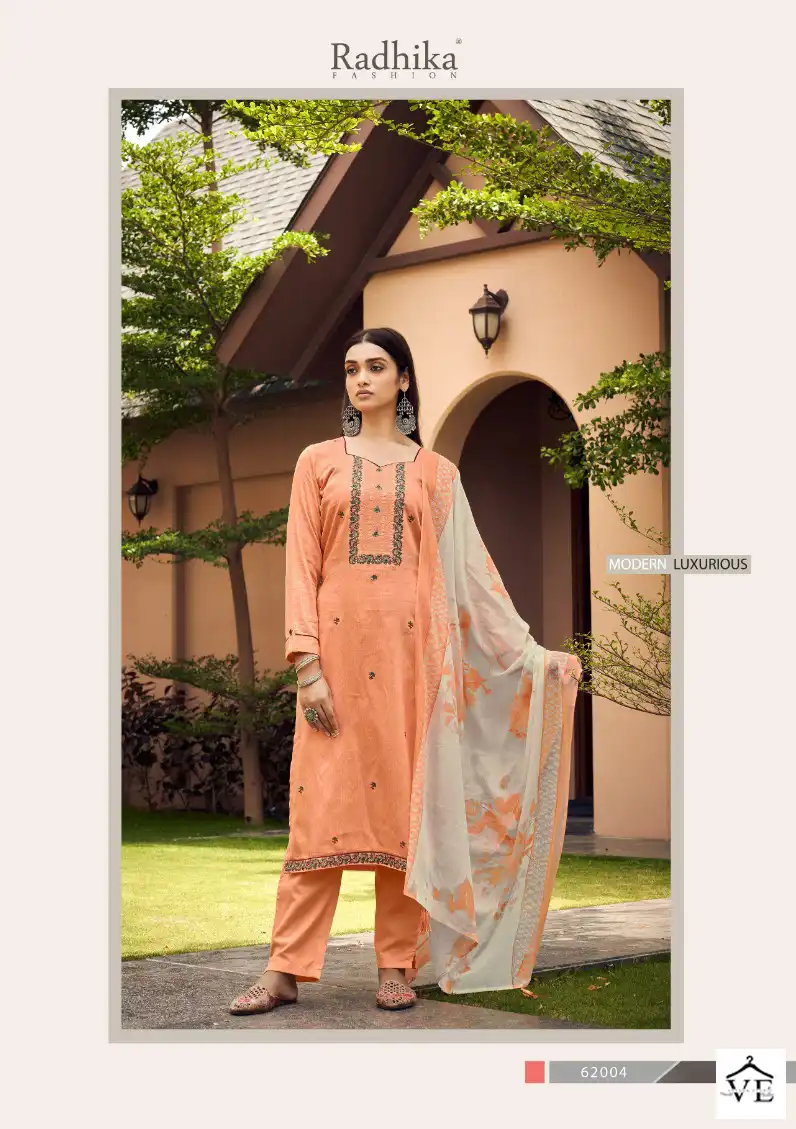 Radhika Fashion Lamhay Jam Cotton Wholesale Fancy Embroidery Work Salwar Suit Catalog — Wholesale Salwar Suits, MPA wholesale from Surat - Gallery Image 4