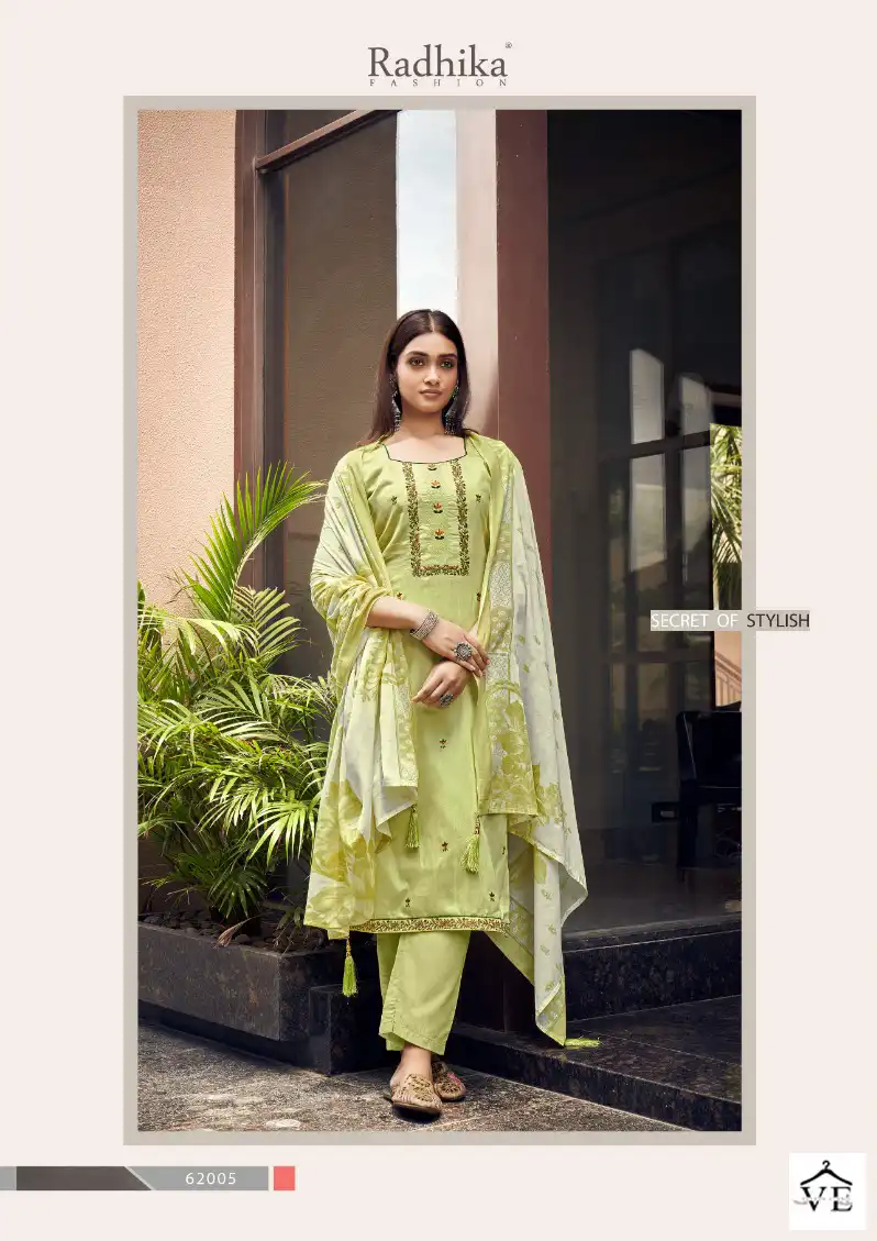 Radhika Fashion Lamhay Jam Cotton Wholesale Fancy Embroidery Work Salwar Suit Catalog — Wholesale Salwar Suits, MPA wholesale from Surat - Gallery Image 5