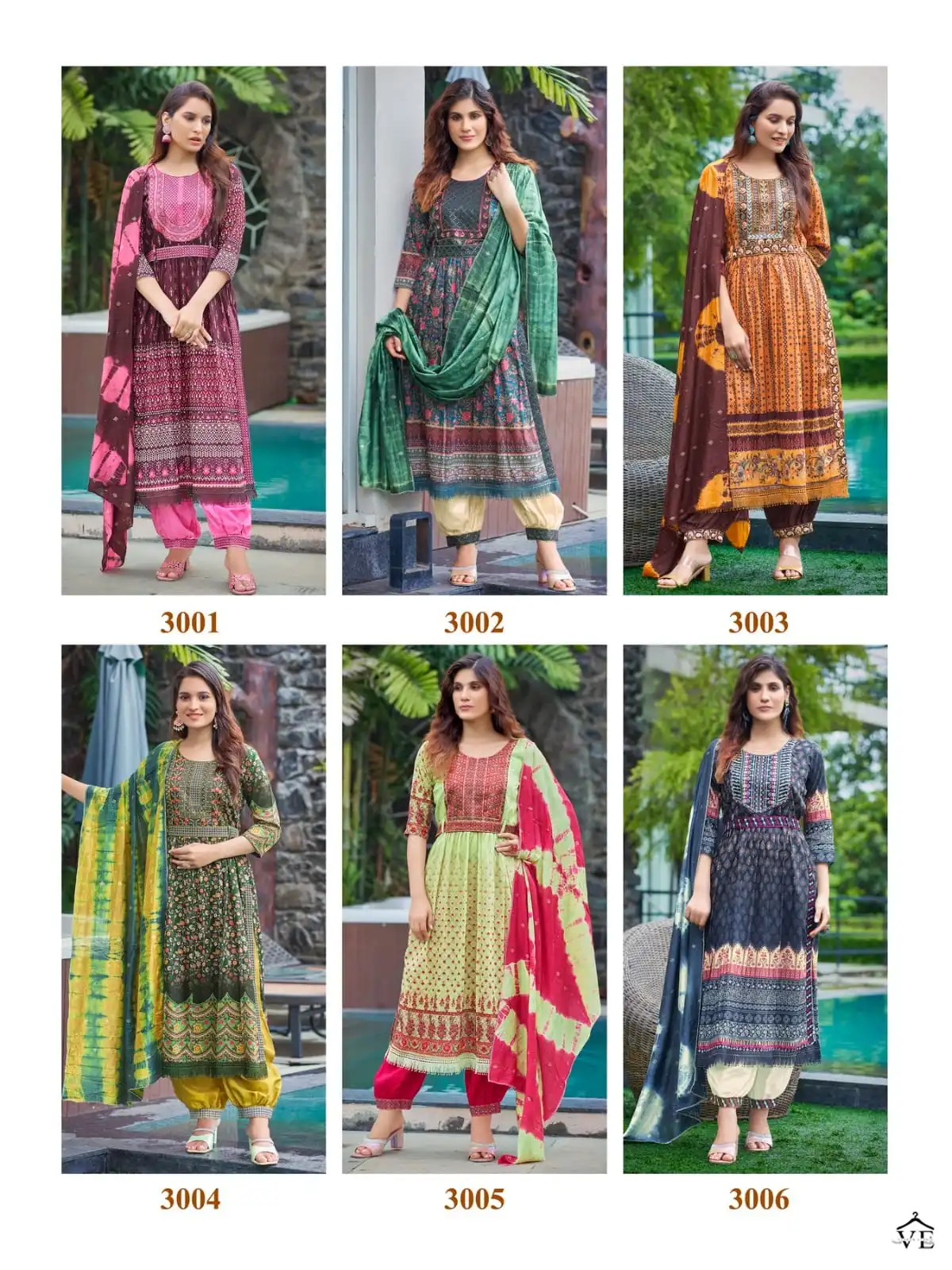 Parra Libas Nayra Cut Vol 3 Silk Wholesale Readymade Suit Catalog — Wholesale Salwar Suits, MPA wholesale from Surat — view 7