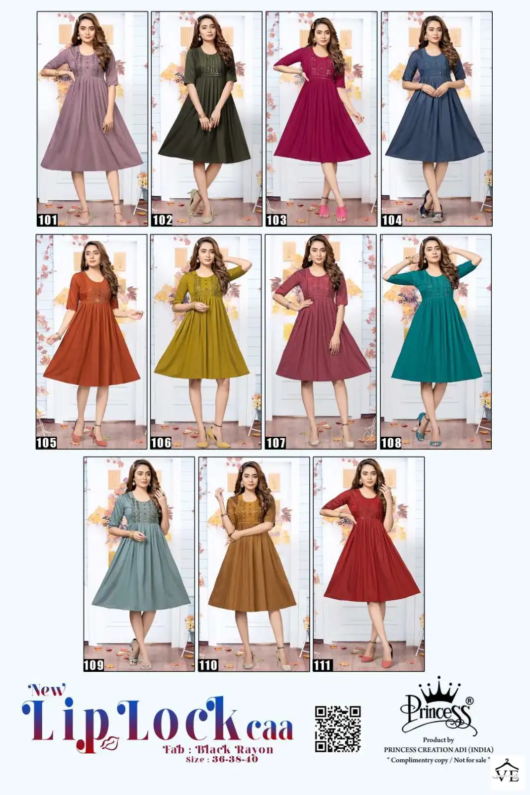 Vardan Ethnic Lip Lock Rayon Wholesale Fancy Frock Style Kurtis Catalog — Wholesale Kurtis, MPA wholesale from Surat — view 11