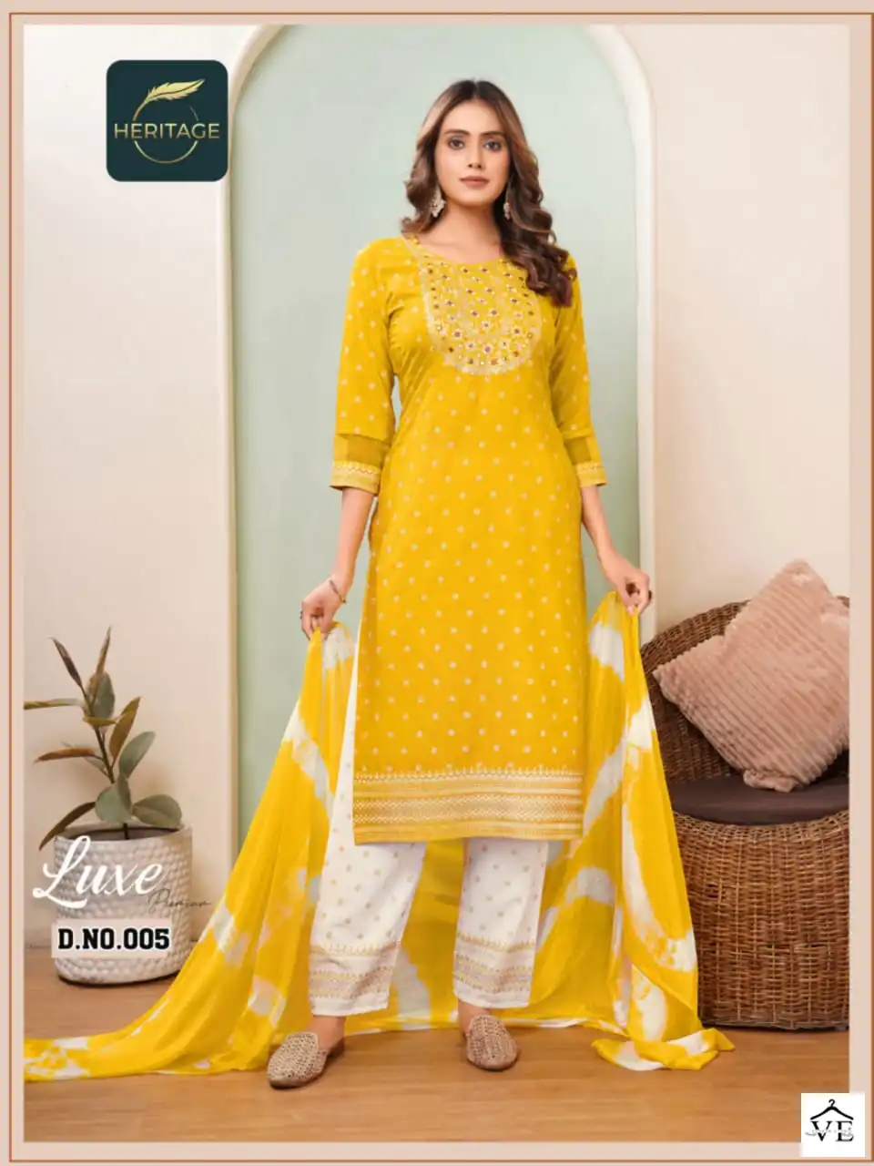 Heritage Luxe Premium Rayon Wholesale Readymade Suit Catalog — Wholesale Salwar Suits, MPA wholesale from Surat - Gallery Image 5