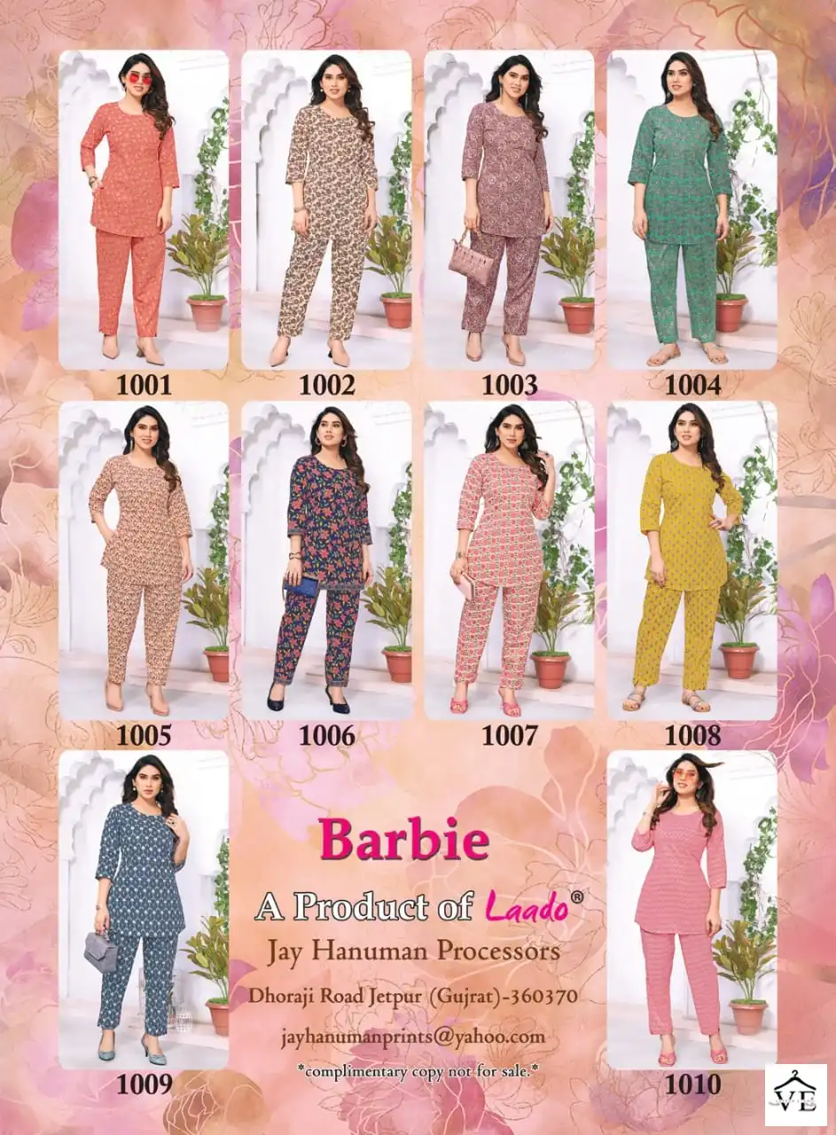 Laado Barbie Vol 1 Pure Cotton Wholesale Kurti With Pant Co-Ord Set Catalog — Wholesale Kurtis, MPA wholesale from Surat — view 11