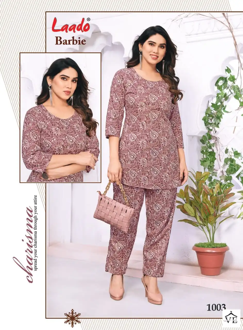 Laado Barbie Vol 1 Pure Cotton Wholesale Kurti With Pant Co-Ord Set Catalog — Wholesale Kurtis, MPA wholesale from Surat - Gallery Image 4