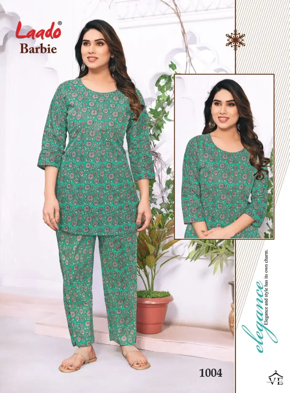 Laado Barbie Vol 1 Pure Cotton Wholesale Kurti With Pant Co-Ord Set Catalog — Wholesale Kurtis, MPA wholesale from Surat - Gallery Image 5