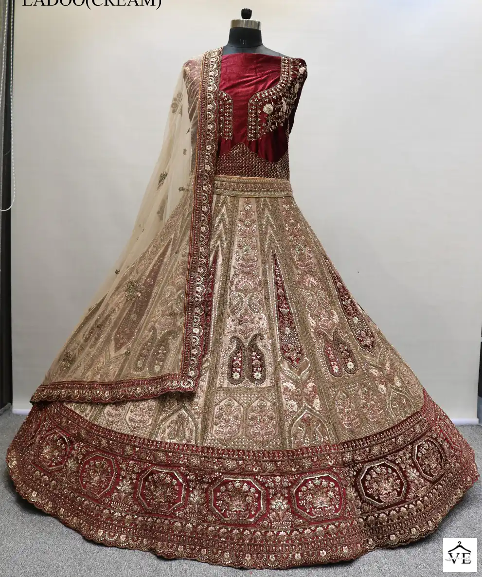 Vaishnai Ladoo Velvet Wholesale Bridal Lehenga Catalog — Wholesale Lehenga, MPA wholesale from Surat — view 1
