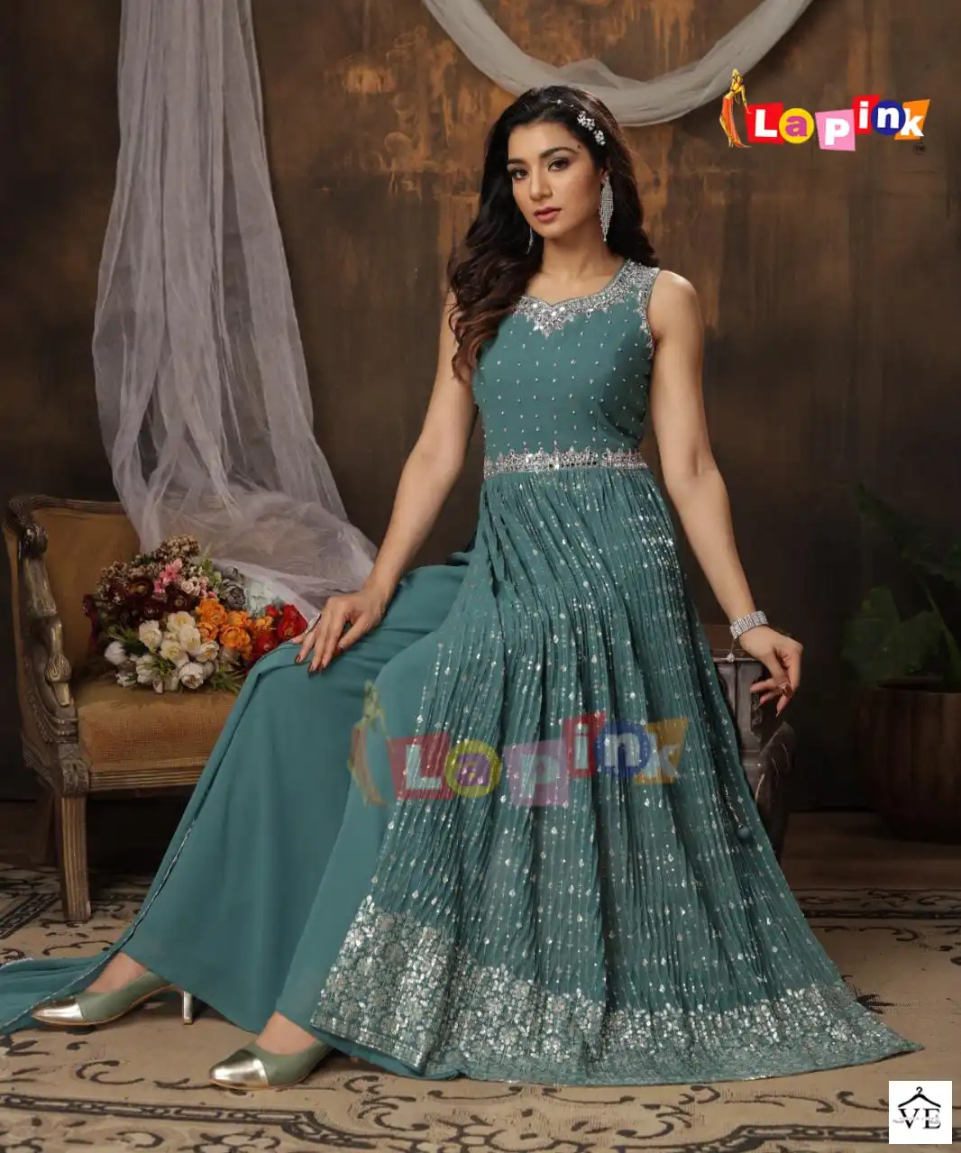 VE Lapink-167 Viscose Wholesale Readymade Suits Catalog — Wholesale Salwar Suits, MPA wholesale from Surat - Gallery Image 3