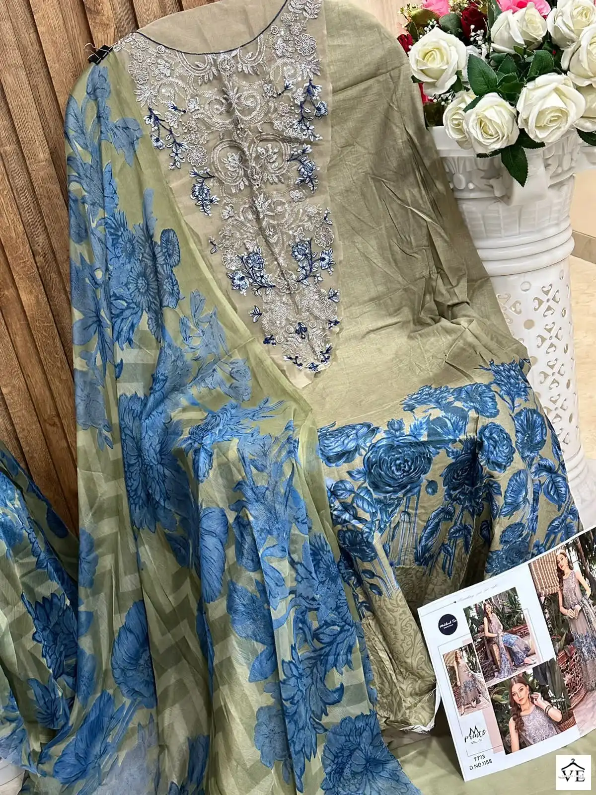 Mehboob Tex M Print Spring Summer-Vol 11 Pure Cotton Wholesale Pakistani Suit Catalog — Wholesale Salwar Suits, MPA wholesale from Surat - Gallery Image 4