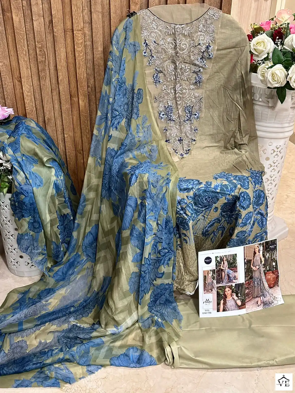 Mehboob Tex M Print Spring Summer-Vol 11 Pure Cotton Wholesale Pakistani Suit Catalog — Wholesale Salwar Suits, MPA wholesale from Surat - Gallery Image 3