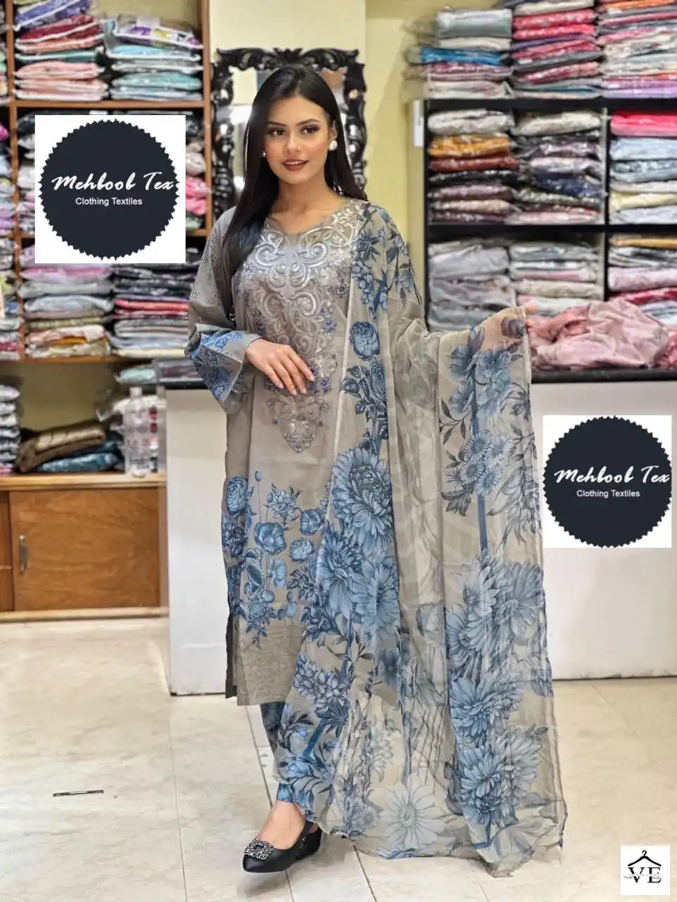 Mehboob Tex M Print Spring Summer-Vol 11 Pure Cotton Wholesale Pakistani Suit Catalog — Wholesale Salwar Suits, MPA wholesale from Surat - Gallery Image 2