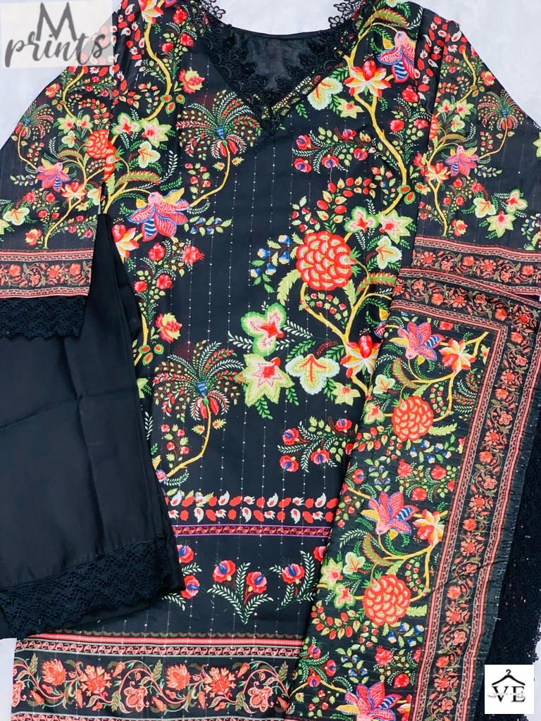 M Prints 2002 Muslin Wholesale Readymade Suit Catalog — Wholesale Salwar Suits, MPA wholesale from Surat — view 3