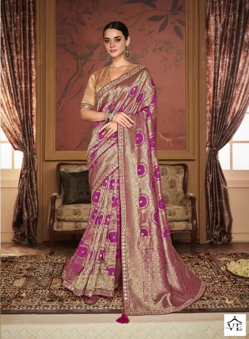 Kimora Maharani Dola Silk Wholesale Wedding Saree Catalog — Wholesale Sarees, MPA wholesale from Surat - Gallery Image 4