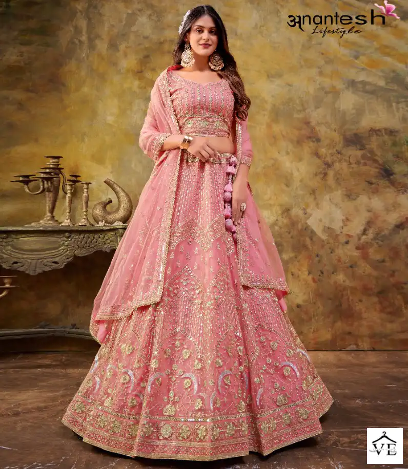 Anantesh Maharani Vol 1 Georgette, Net Wholesale Designer Lehenga Choli Catalog