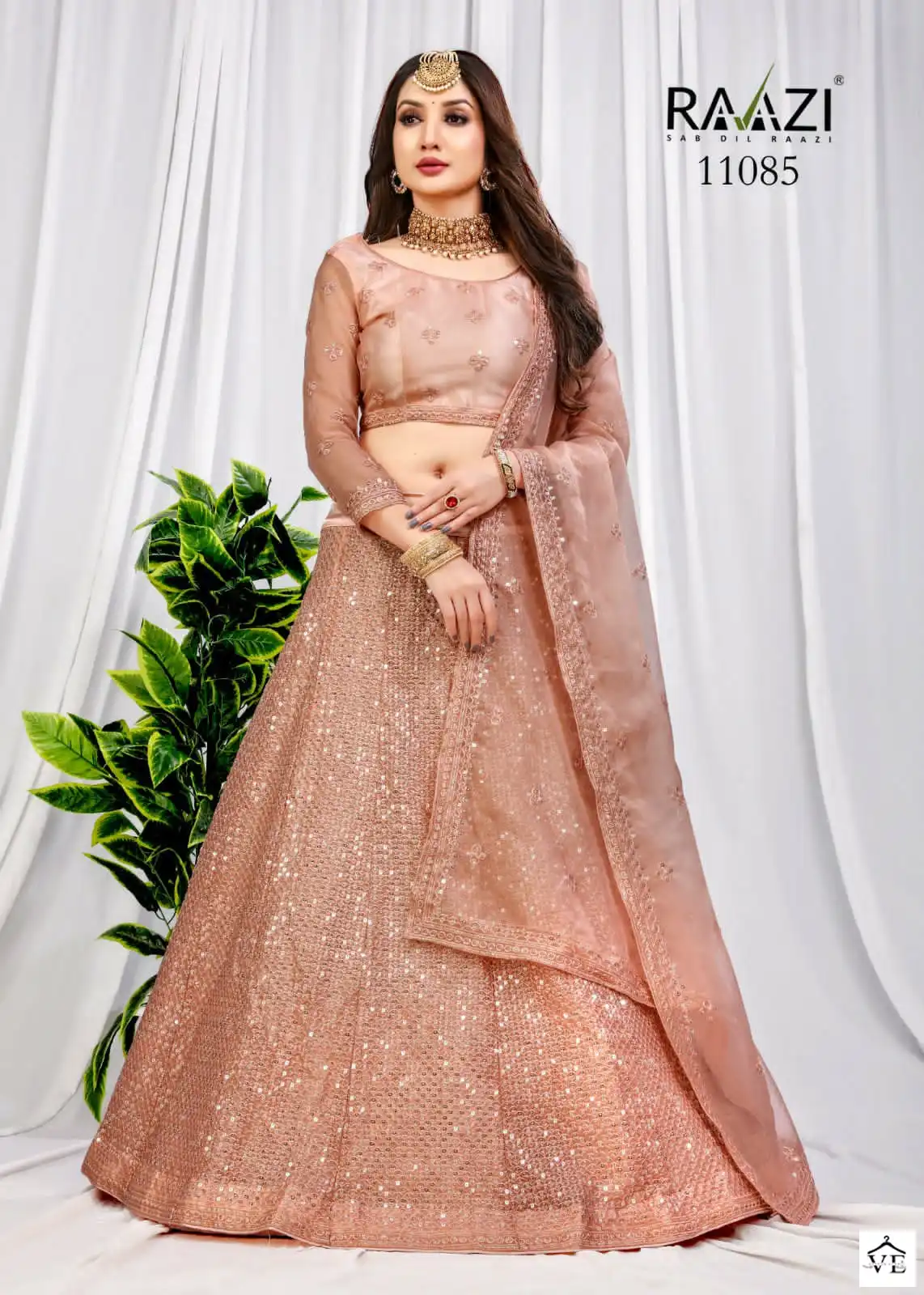 Rama Mahavesh Butterfly Net Wholesale Lehenga Catalog — Wholesale Lehenga, MPA wholesale from Surat - Gallery Image 4