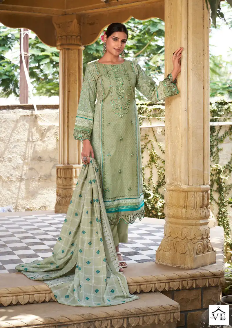 Levisha Mahefuz Vol 5 Cemric Cotton Wholesale Pakistani Salwar Suit Catalog — Wholesale Salwar Suits, Levisha wholesale from Surat - Gallery Image 5