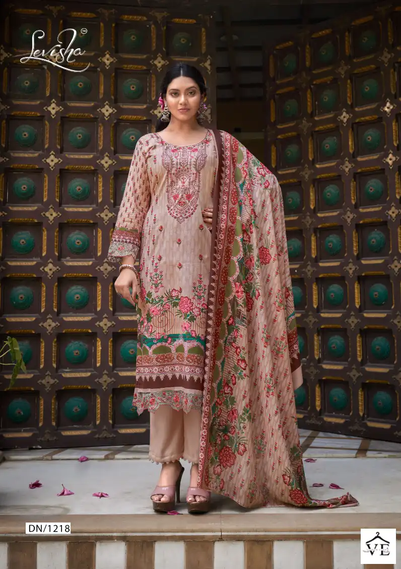 Levisha Mahefuz Vol 5 Cemric Cotton Wholesale Pakistani Salwar Suit Catalog — Wholesale Salwar Suits, Levisha wholesale from Surat - Gallery Image 6