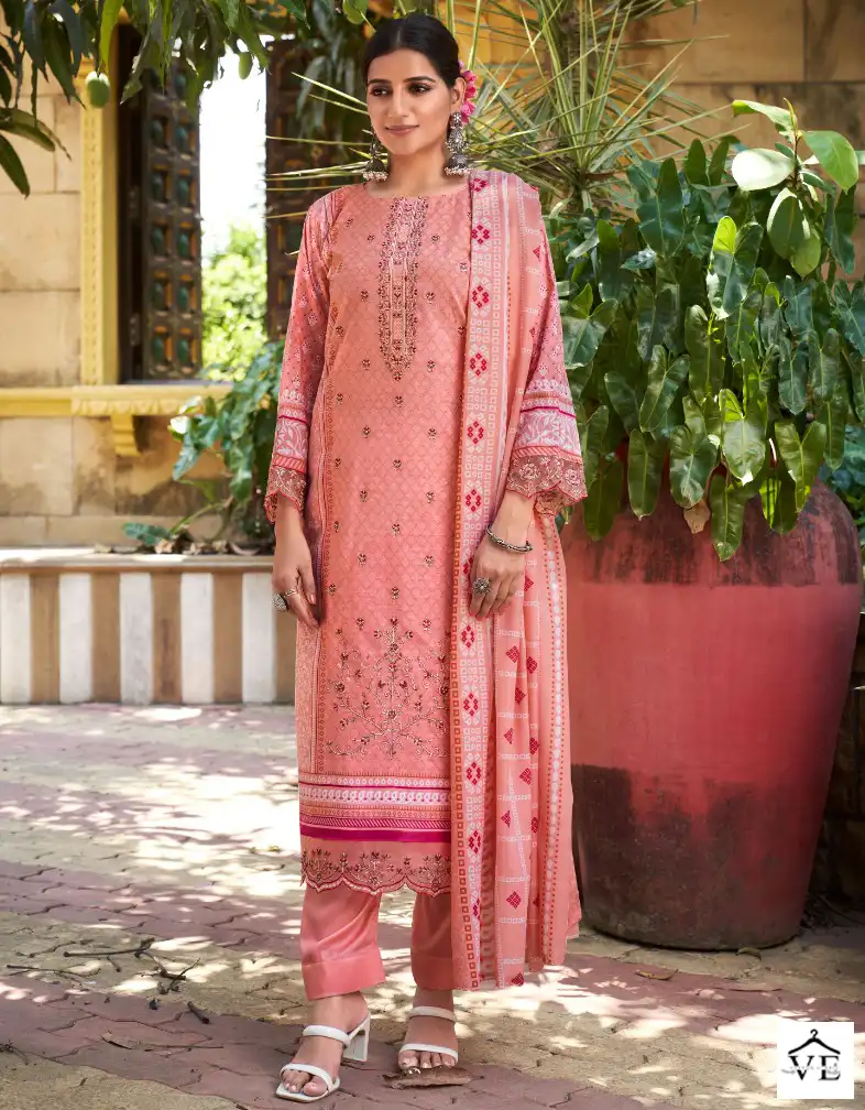 Levisha Mahefuz Vol 5 Cemric Cotton Wholesale Pakistani Salwar Suit Catalog — Wholesale Salwar Suits, Levisha wholesale from Surat — view 1