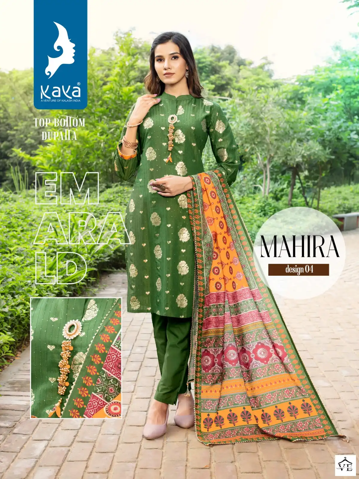 Kaya Mahira Chanderi Jacquard Wholesale Readymade Suits Catalog — Wholesale Salwar Suits, MPA wholesale from Surat - Gallery Image 4