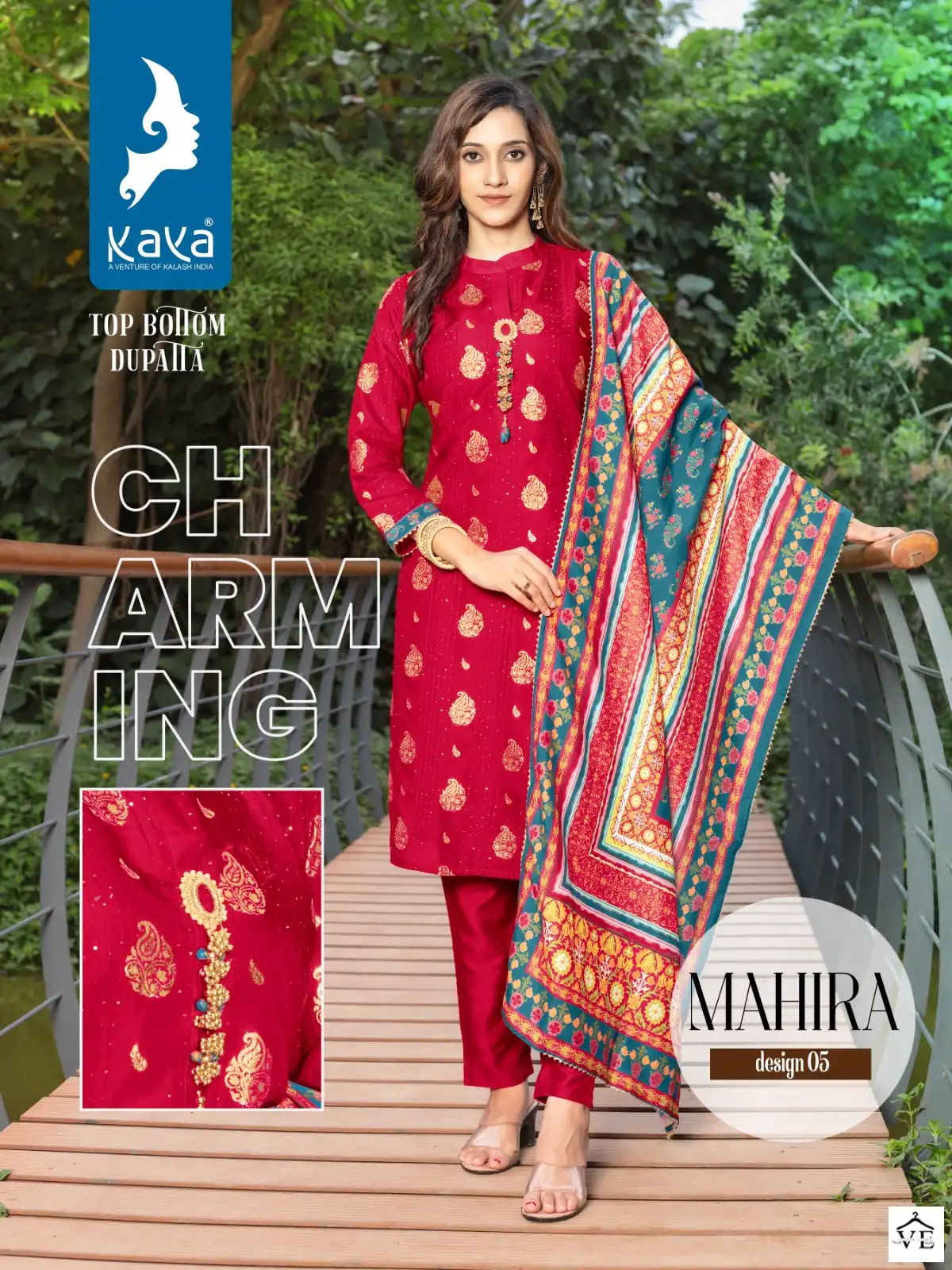 Kaya Mahira Chanderi Jacquard Wholesale Readymade Suits Catalog — Wholesale Salwar Suits, MPA wholesale from Surat - Gallery Image 5