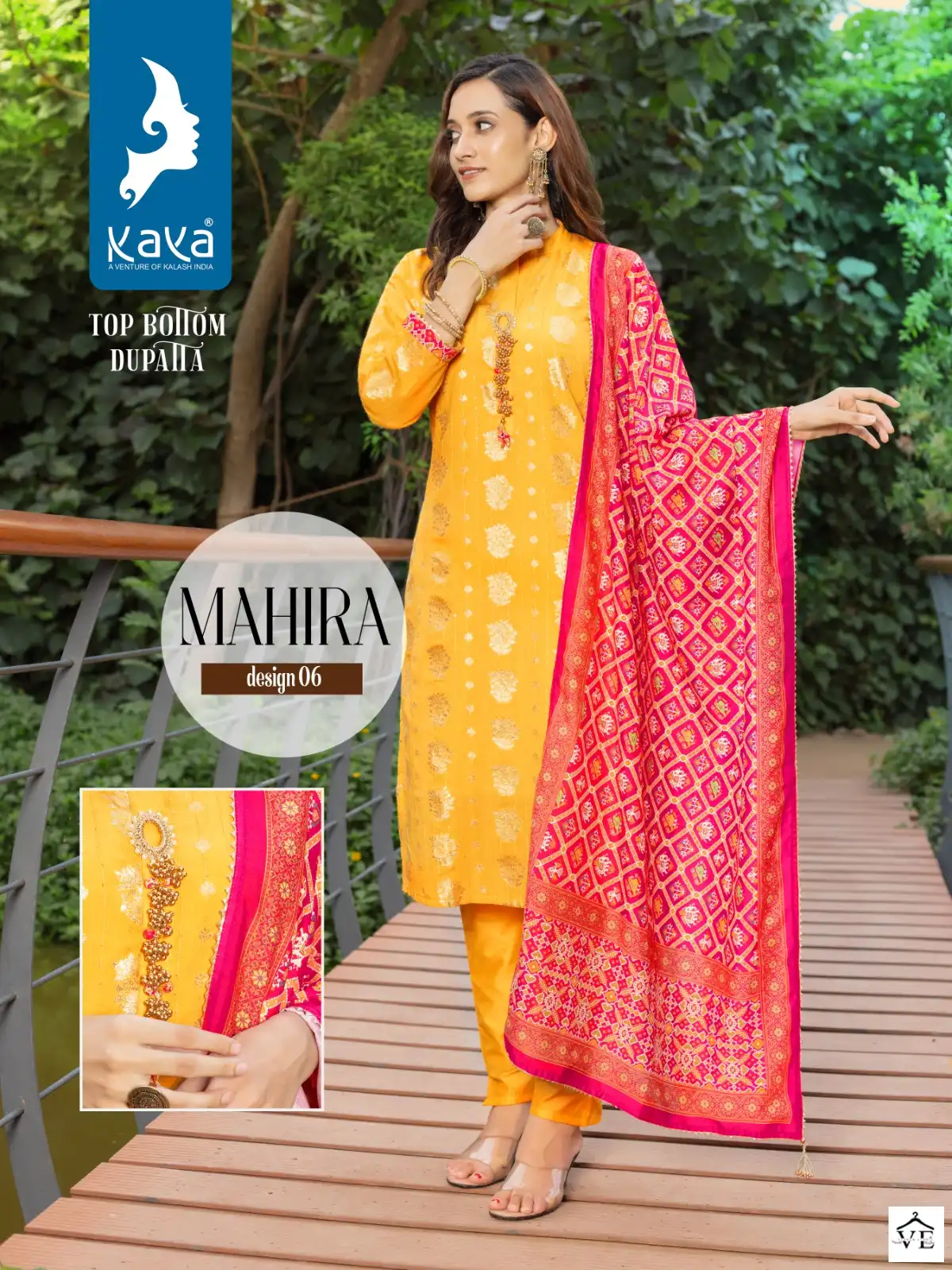 Kaya Mahira Chanderi Jacquard Wholesale Readymade Suits Catalog — Wholesale Salwar Suits, MPA wholesale from Surat - Gallery Image 6
