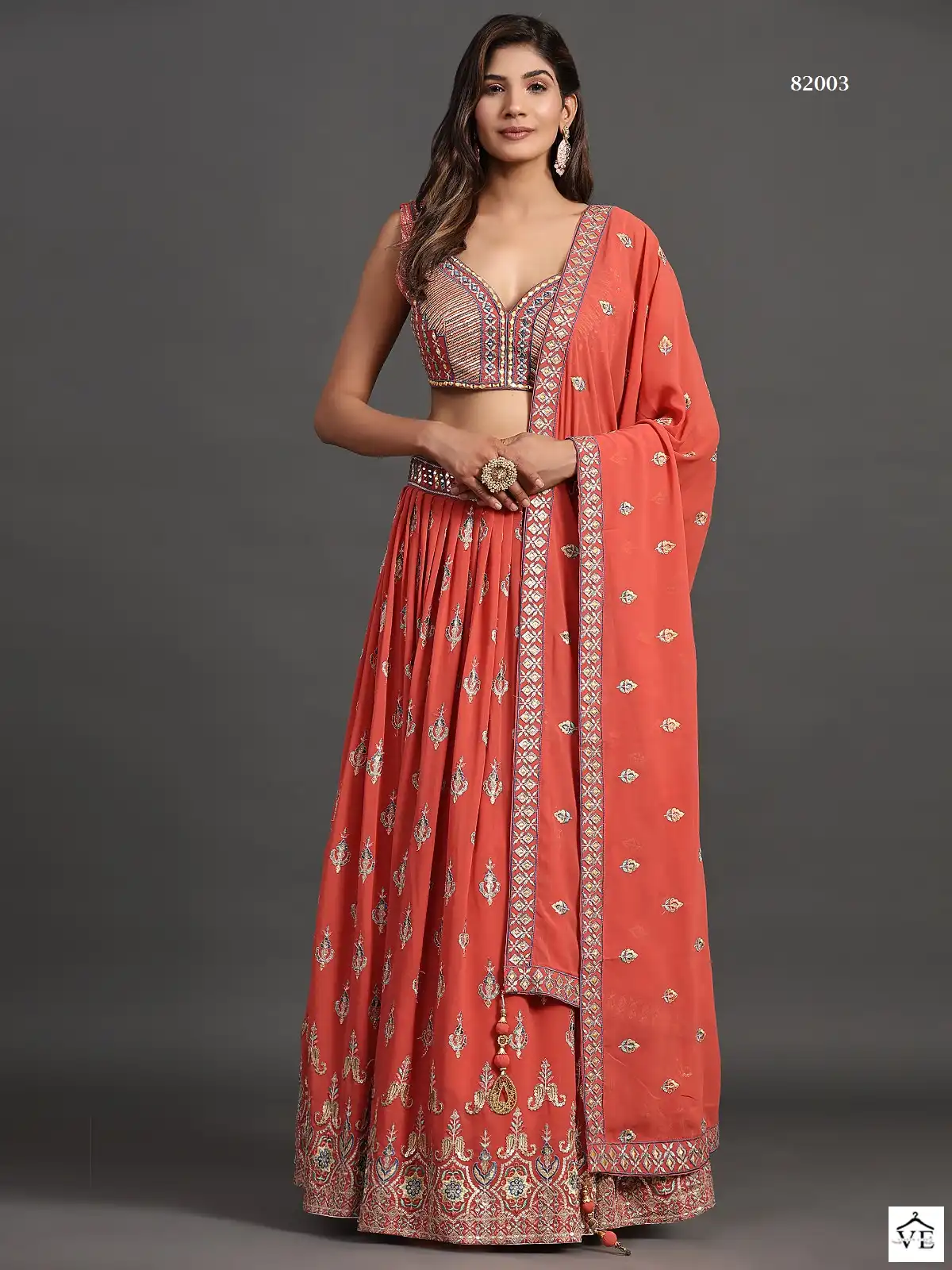 Arya Designs Mahira Vol 6 Georgette Wholesale Lehenga Catalog — Wholesale Lehenga, MPA wholesale from Surat - Gallery Image 3