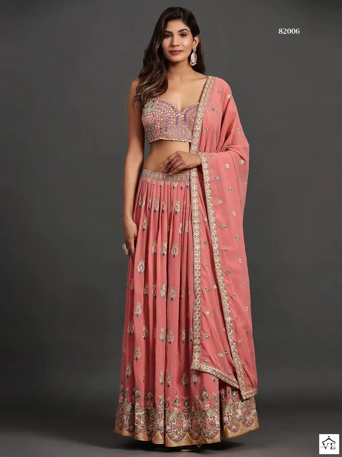 Arya Designs Mahira Vol 6 Georgette Wholesale Lehenga Catalog — Wholesale Lehenga, MPA wholesale from Surat — view 5