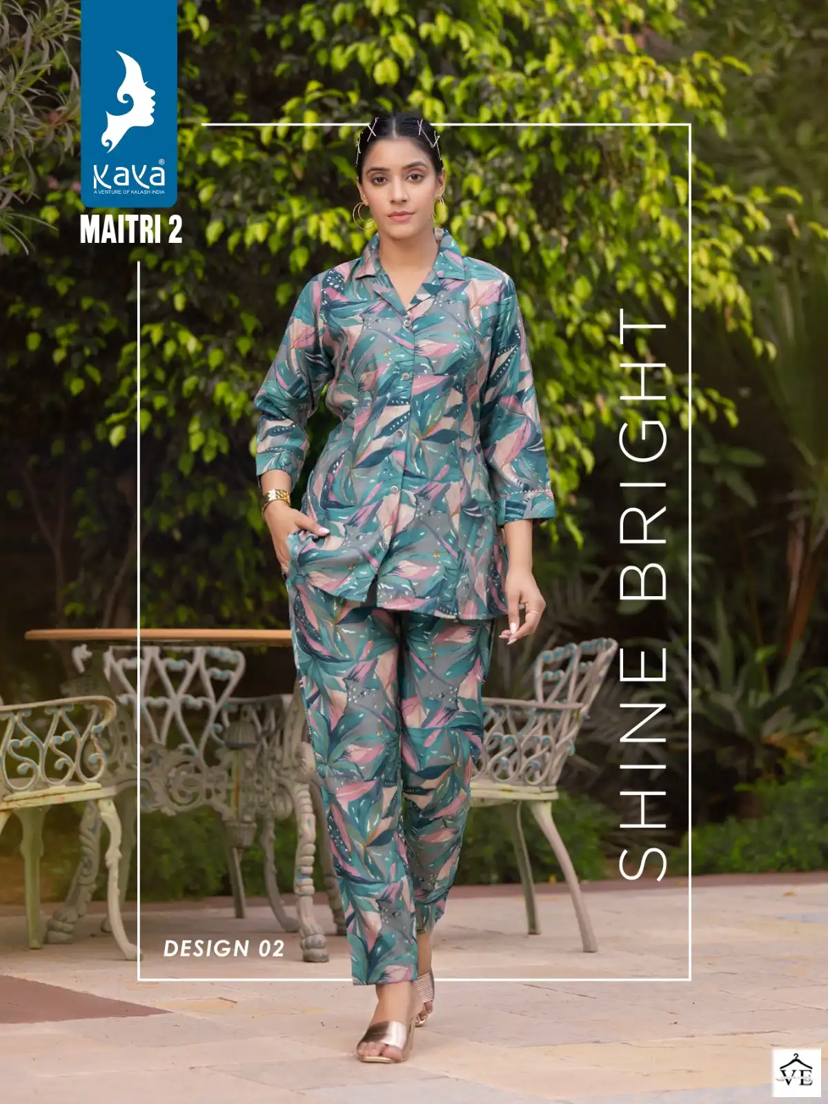 Kaya Maitri Vol 2 Chanderi Wholesale Co-Ord Set Kurti With Pant Catalog — Wholesale Kurtis, MPA wholesale from Surat - Gallery Image 3