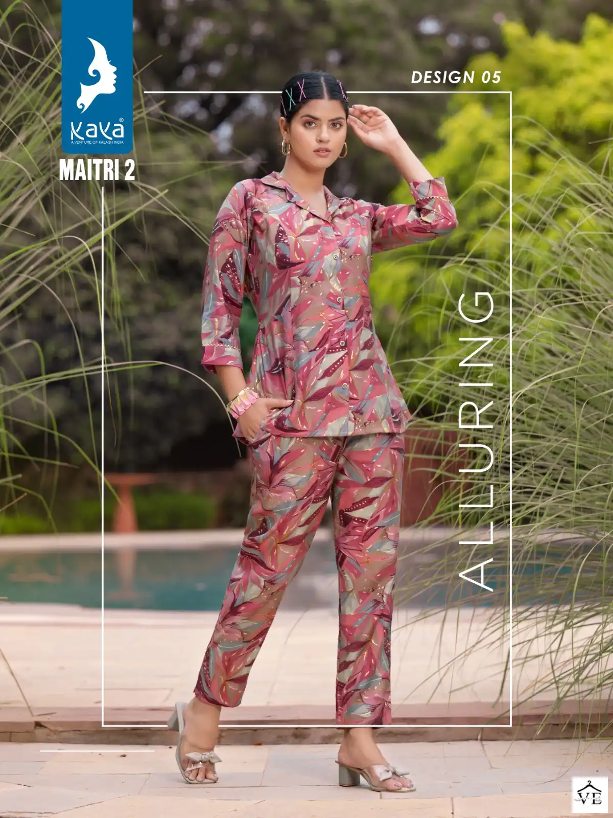 Kaya Maitri Vol 2 Chanderi Wholesale Co-Ord Set Kurti With Pant Catalog — Wholesale Kurtis, MPA wholesale from Surat - Gallery Image 5