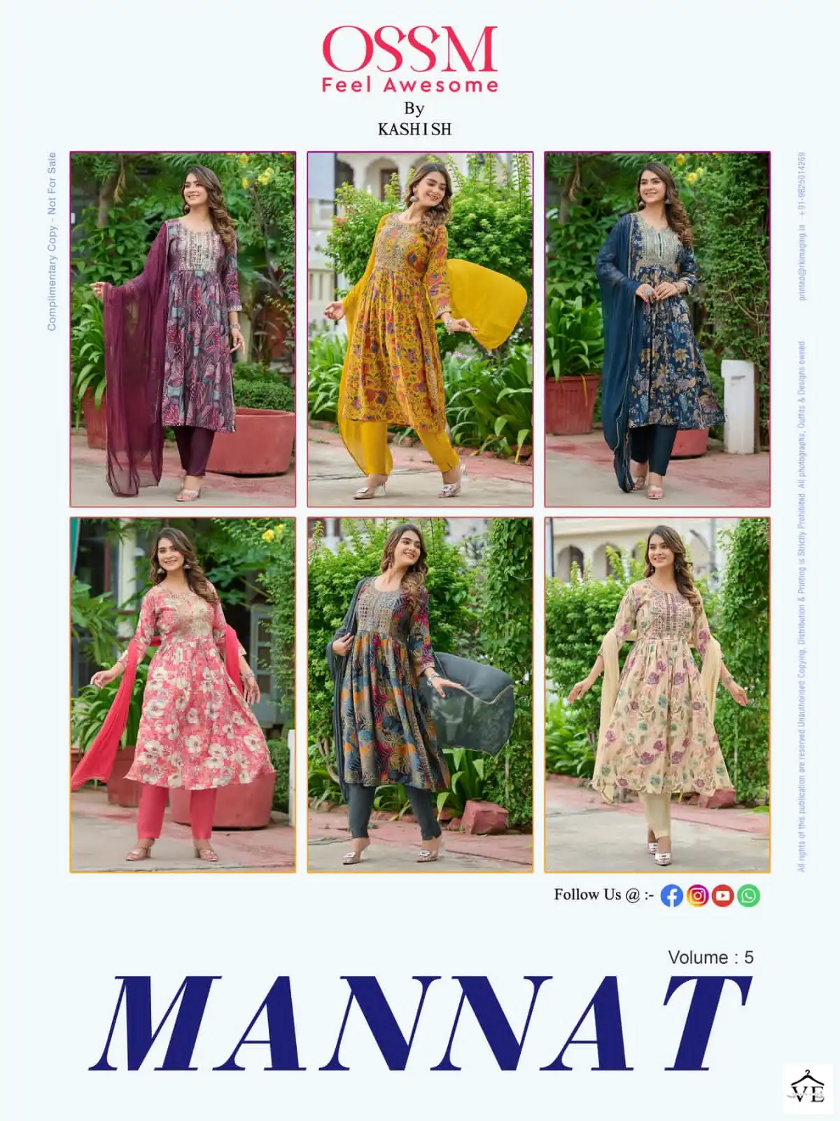 Ossm Mannat Vol 5 Premium Chanderi Modal Wholesale Readymade Suits Catalog — Wholesale Salwar Suits, MPA wholesale from Surat — view 7