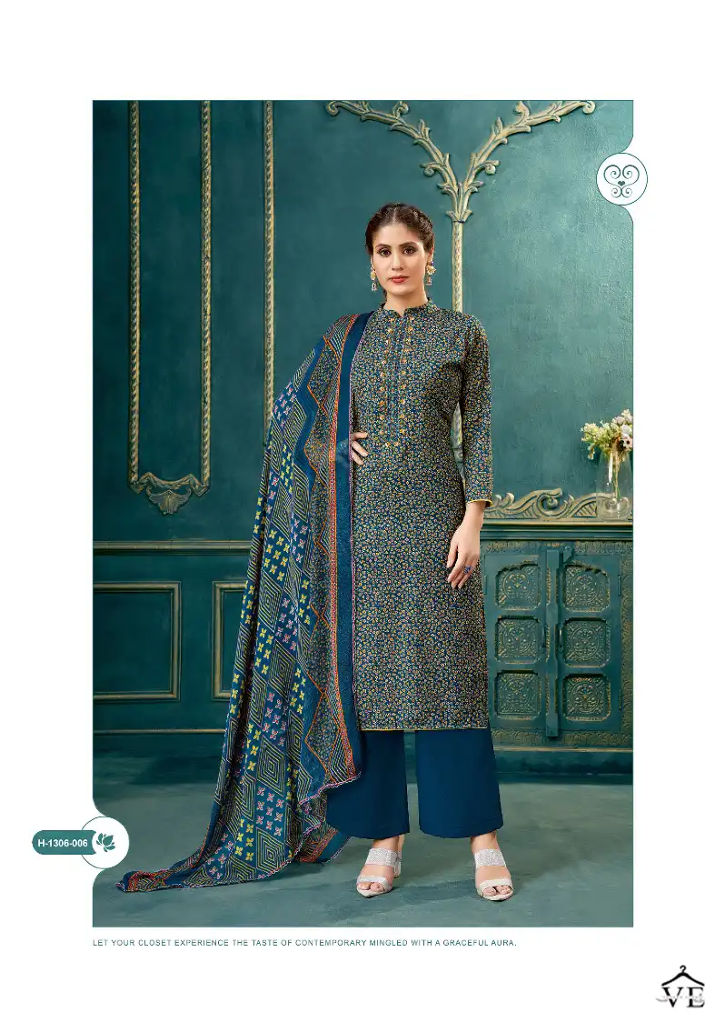Harshit Fashion Marhaba Vol 4 Pure Cotton Slub Wholesale Salwar Suit Catalog — Wholesale Salwar Suits, MPA wholesale from Surat - Gallery Image 3