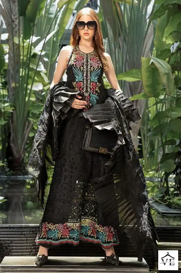 Deepsy Maria B Embroidered Lawn Pure Cambric Cotton Wholesale Pakistani Suit Catalog — Wholesale Salwar Suits, MPA wholesale from Surat - Gallery Image 3