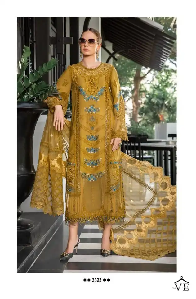 Deepsy Maria B Embroidered Lawn Pure Cambric Cotton Wholesale Pakistani Suit Catalog — Wholesale Salwar Suits, MPA wholesale from Surat - Gallery Image 4