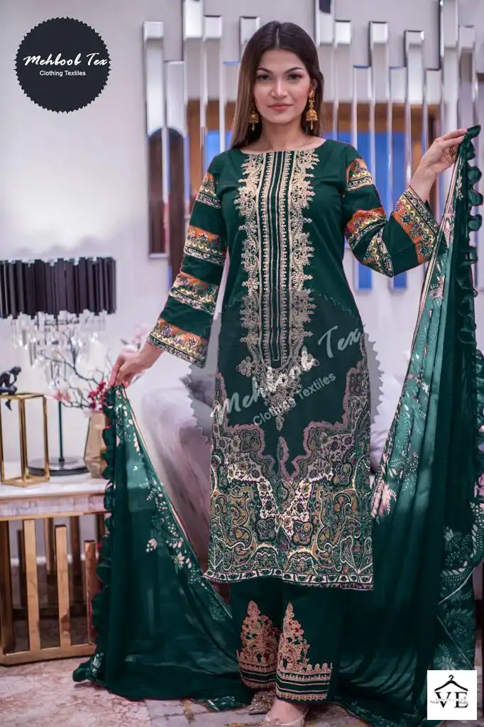 Mehboob Tex Maria B Lawn Collection 2023 Vol-01 Pure Cotton Wholesale Pakistani Suit Catalog — Wholesale Salwar Suits, MPA wholesale from Surat - Gallery Image 13