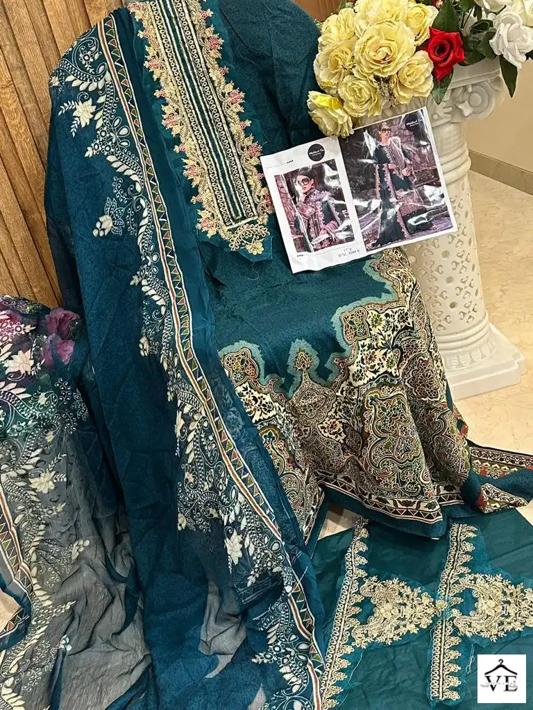 Mehboob Tex Maria B Lawn Collection 2023 Vol-01 Pure Cotton Wholesale Pakistani Suit Catalog — Wholesale Salwar Suits, MPA wholesale from Surat - Gallery Image 22